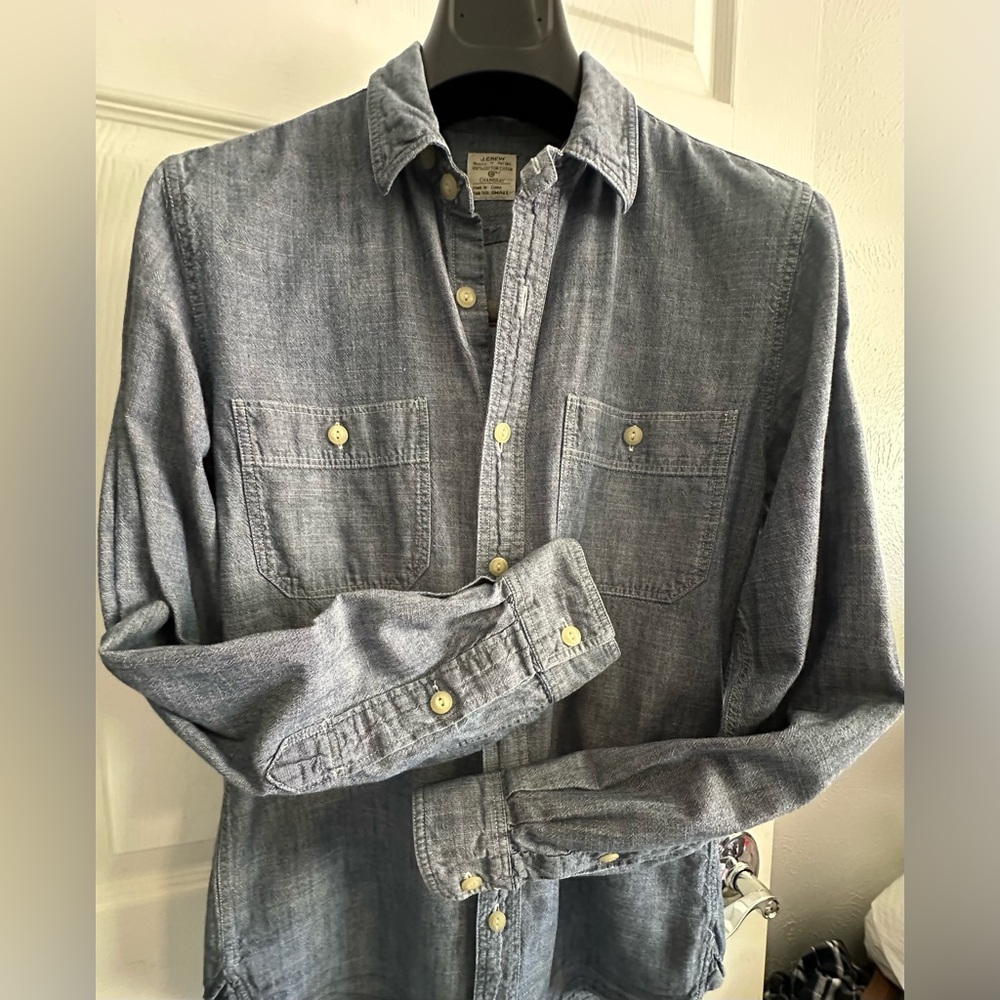 J Crew men Chambray S Long Sleeves